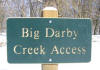 Big Darby Creek Access sign