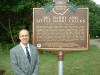 Terry Stewart of DCA at the Darby Creek Historical Marker